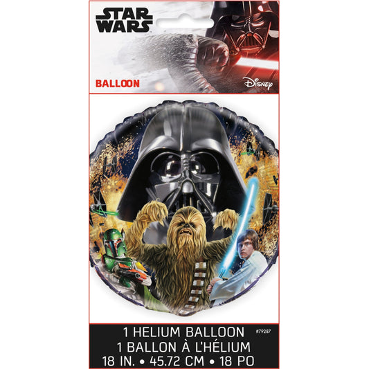 Star Wars Classic Round Foil Balloon 18", Packaged