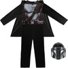 Star Wars Official The Mandalorian Halloween Costume for Kids - Jumpsuit with Cape and 3D Headpiece