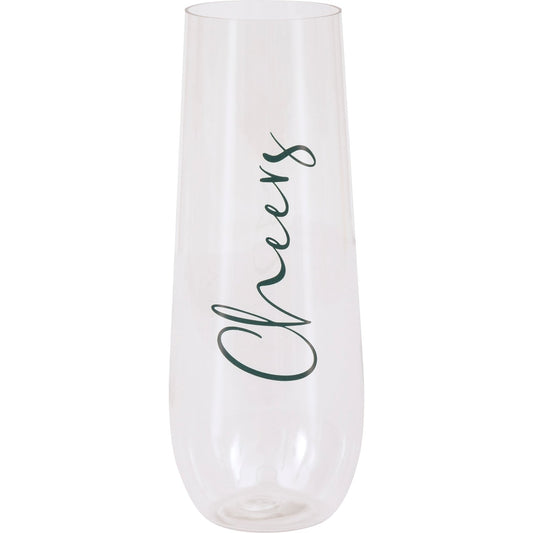 Stemless Wine Glass Cheers