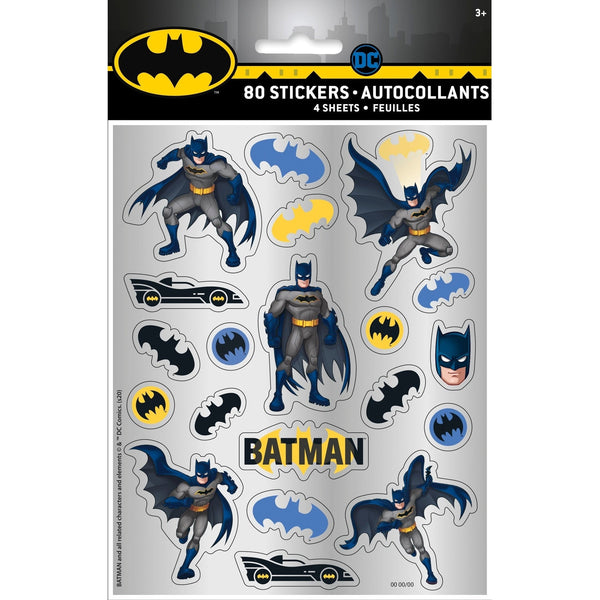 Stickers - Sheet, Batman™, 4 Pack
