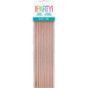 Straws - Paper and Foil, Rose Gold, 10 Count