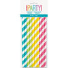 Straws - Striped Paper, Smoothie, 10 Count