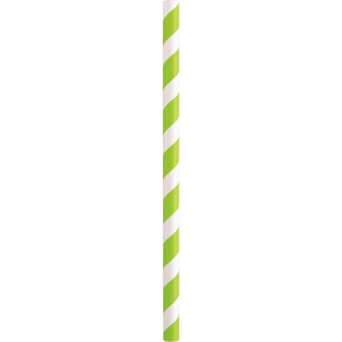 Straws - Striped Paper, Smoothie, 10 Count