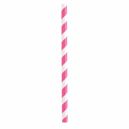 Straws - Striped Paper, Smoothie, 10 Count