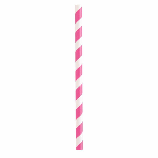 Straws - Striped Paper, Smoothie, 10 Count