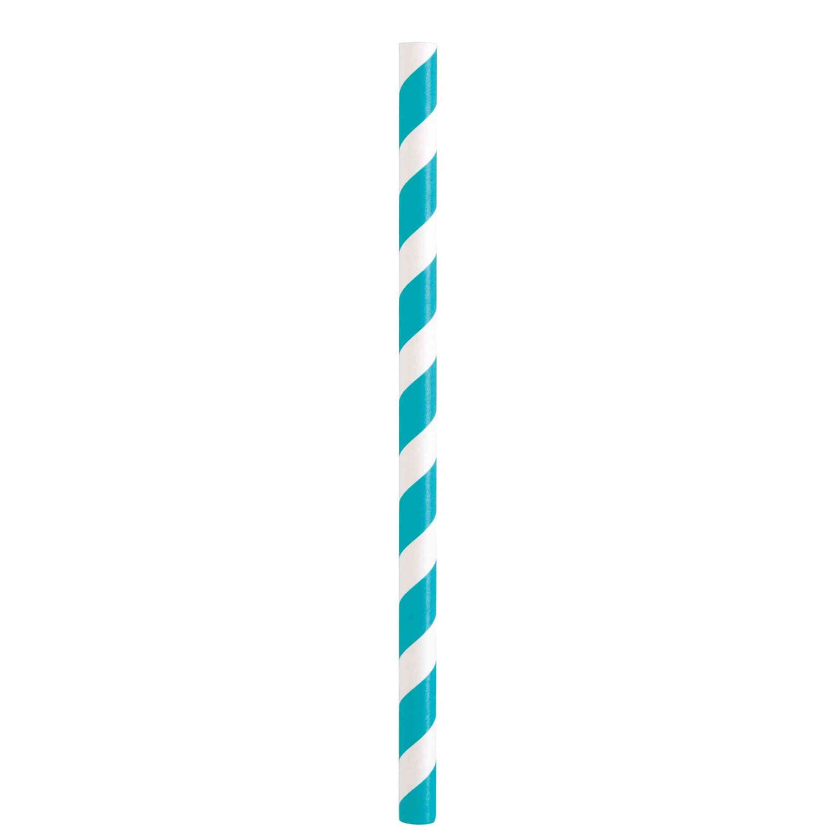 Straws - Striped Paper, Smoothie, 10 Count