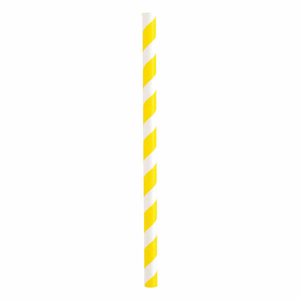 Straws - Striped Paper, Smoothie, 10 Count