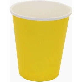 Sunshine Yellow 9oz Paper Cups, 24 Count