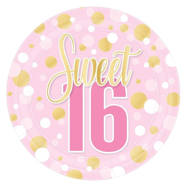 Sweet 16 9" Plates, Set of 12