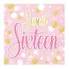 Sweet 16 Luncheon Napkins, Set of 12