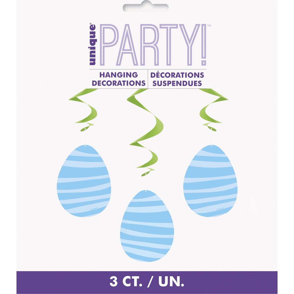 Swirl Decorations - Easter, 3 count