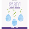 Swirl Decorations - Easter, 3 count