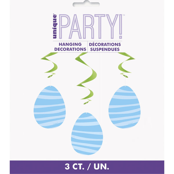 Swirl Decorations - Easter, 3 count