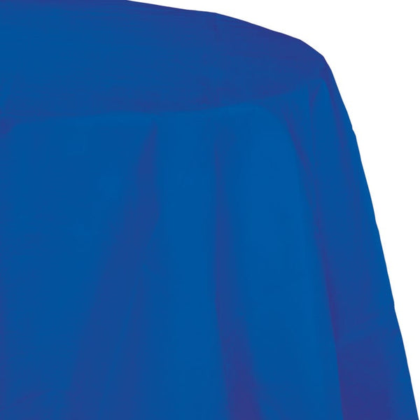 Table Cover Paper Octagon Round 1 Count 82" Cobalt