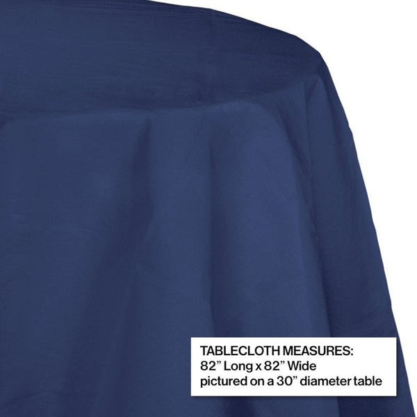Table Cover Paper Octagon Round 1 Count 82" Navy