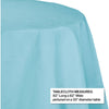 Table Cover Paper Octagon Round 1 Count 82" Pastel Blue