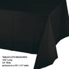 Table Cover Plastic 1 Count 54 x 108 Black Velvet