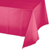 Table Cover Plastic 1 Count 54 x 108 Hot Magenta