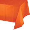 Table Cover Plastic 1 Count 54 x 108 Sunkissed Orang