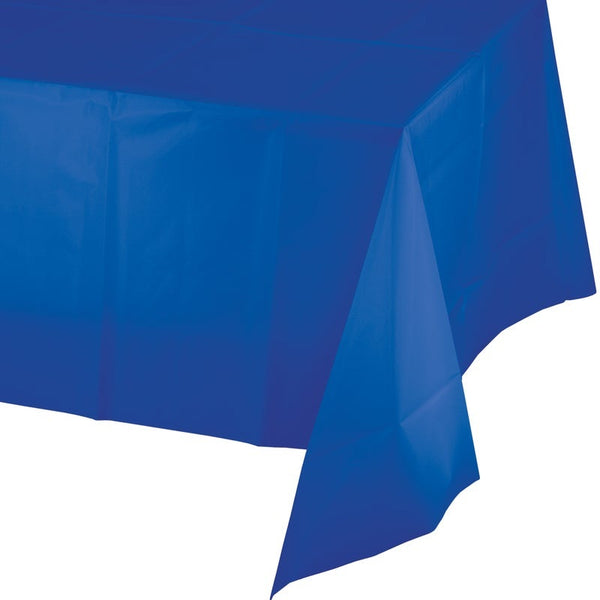 Table Cover, Plastic, 54" x 108" – Cobalt