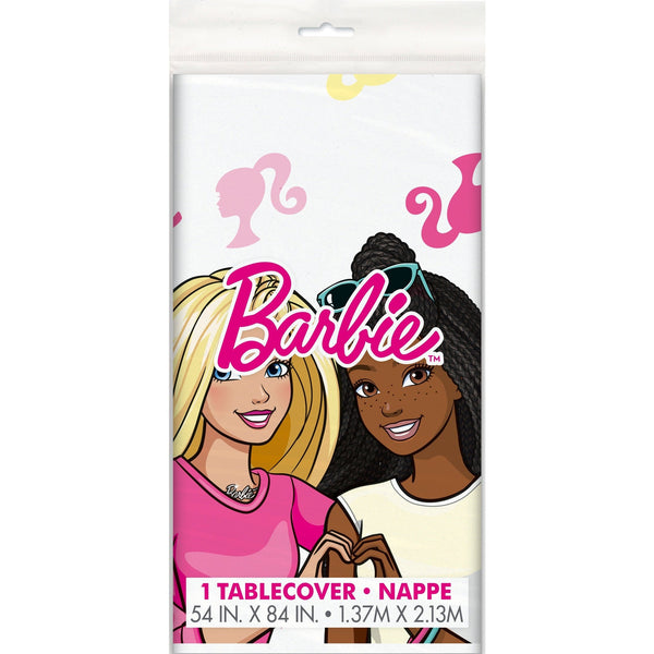 Table Cover - Plastic. Barbie, 54" x 84"