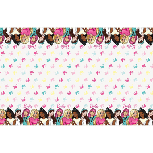 Table Cover - Plastic. Barbie, 54" x 84"