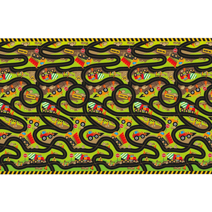Table Cover - Plastic, Construction Party, 54" x 84"