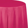 Table Cover Plastic Octagonal Round 1 Count 82" Hot Magenta
