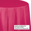 Table Cover Plastic Octagonal Round 1 Count 82" Hot Magenta