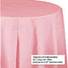 Table Cover, Plastic, Round, 82" – Classic Pink