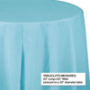 Table Cover, Plastic, Round, 82" – Pastel Blue