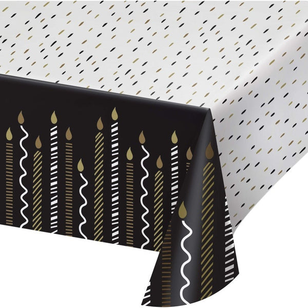 Table Cover Printed All Over Print 1 Count 54x96 Golden Wishes