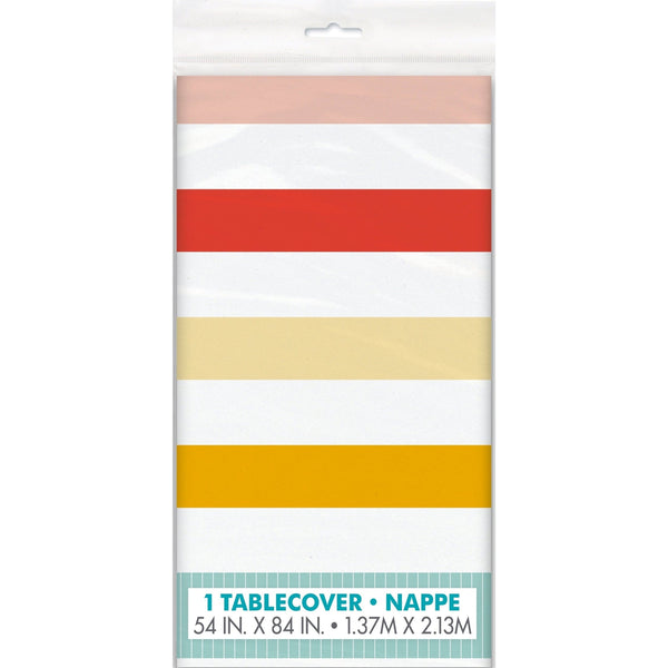 Poolside Summer Rectangular Plastic Table Cover 54" x 84"