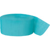Terrific Teal Crepe Streamer