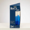 The Half Box 24 Pack Chanukah Candles-Blue Tri-Color