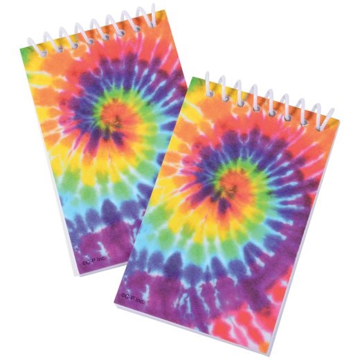 Tie Dye Notebooks, Set of 8