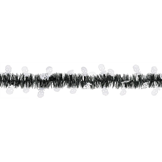 Tinsel Garland - Skull, 9'