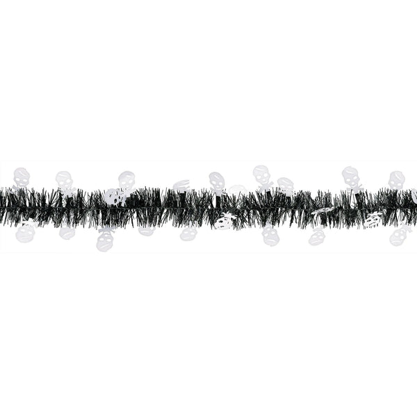 Tinsel Garland - Skull, 9'