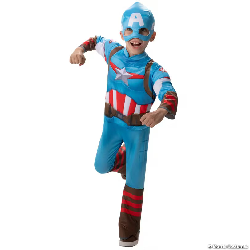 Captain America Superhero Toddler Costume, Size 3T-4T