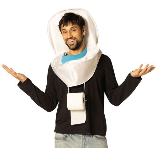 Toilet with TP Holder Headpiece