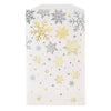 Treat Bags - Silver and Gold Snowflake, 8 Count