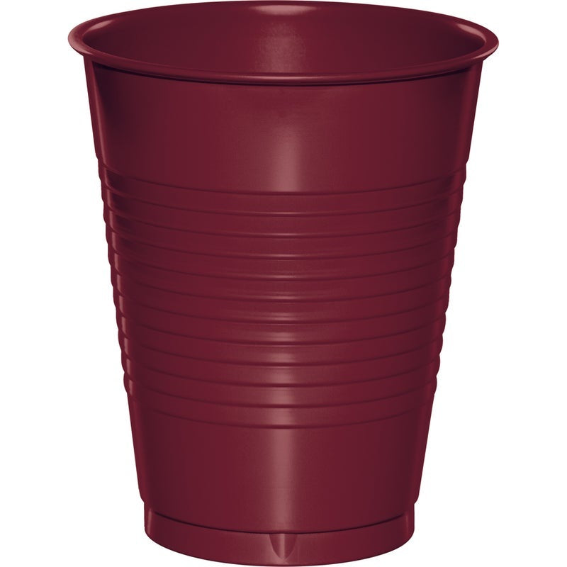 Tumbler 16 oz Plastic 20 Count Burgundy