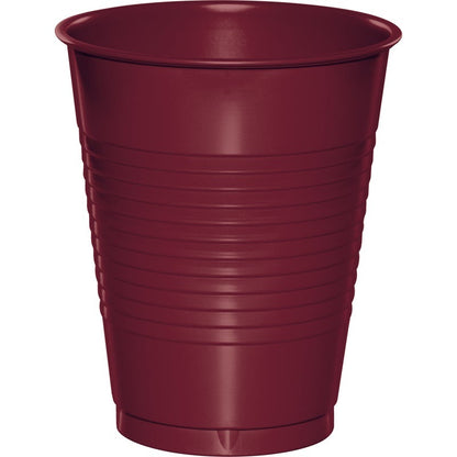 Tumbler 16 oz Plastic 20 Count Burgundy
