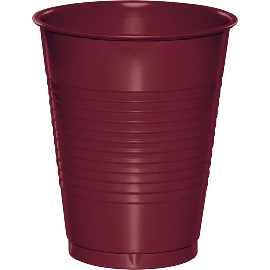 Tumbler 16 oz Plastic 20 Count Burgundy