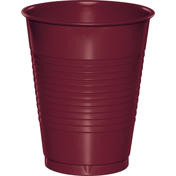 Tumbler 16 oz Plastic 20 Count Burgundy