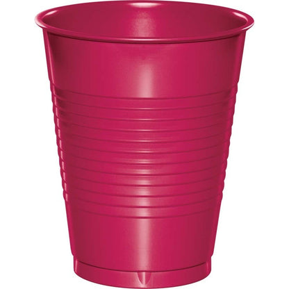 Tumbler 16 oz Plastic 20 Count Hot Magenta