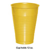 Tumbler Plastic 20 Count School Bus Yellow