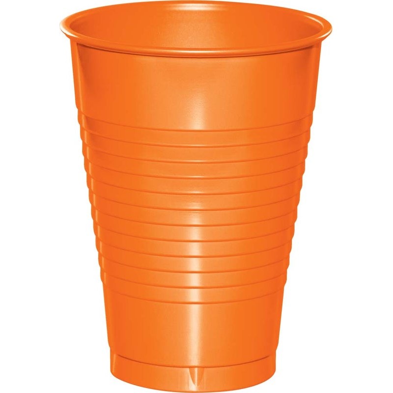 Tumbler Plastic 20 Count Sunkissed Orange