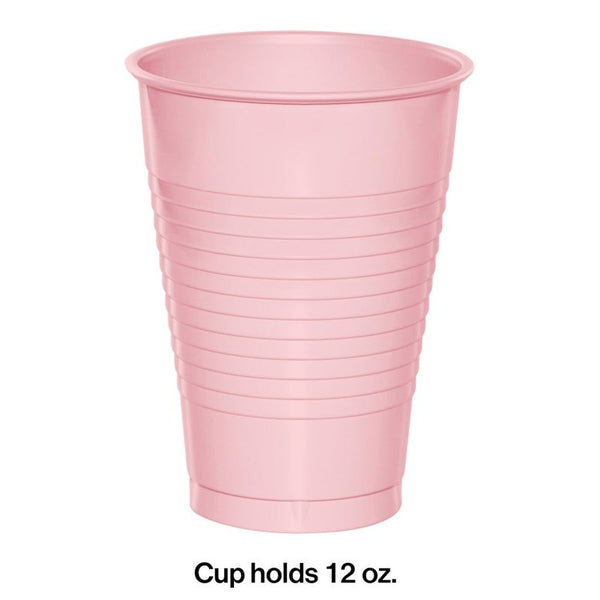 Tumblers 12 oz, Plastic, 20 Count – Classic Pink