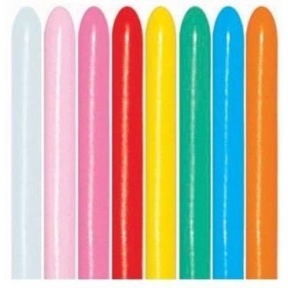 Twisty Balloons 160 Coloured Assortment, 50 Count